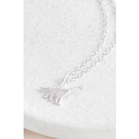 Mia Gioielli Women's Sterling Silver Brontosaurus Dinosaur Necklace | Size: 45 cm