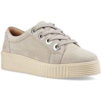 Hush Puppies Women's Tamsin Suede Trainer in Taupe | Size: 5