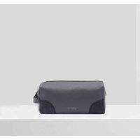 Paul Costelloe Men's Glen Leather Wash Bag in Grey