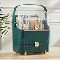 Living and Home Makeup Storage Organizer with Lid Waterproof in Green