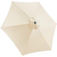 Christow Replacement Parasol Canopy 2.4m Hexagonal 6 Arms UV Protection in Beige