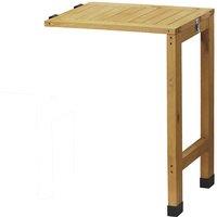 VegTrug Wallhugger Side Table Natural in Brown