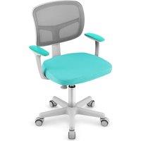 Costway Computer Desk Chair Low-Back Task Study Chairs Office Task Chair in Blue