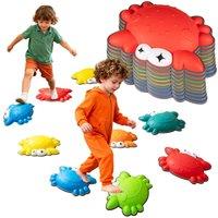 Gymax Stepping Stones 9 PCS Balance Sensory Toys for Toddler Aged 3+