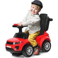Gymax Kids Ride on Push Car Sliding Car With Handle Music Light & Storage in Red