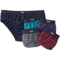 Atlas for Men Men's Striped Briefs (Pack Of 5) in Dark Navy | Size: 3XL