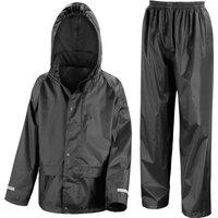 Result Core Waterproof Rain Suit Set in Black | Size: 3-4 Years