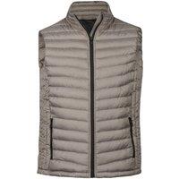 TEE JAYS Men's Padded Zepelin Vest Jacket Gilet in Grey | Size: 3XL