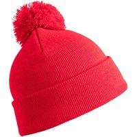 Result Winter Essentials Pom Pom Beanie in Red