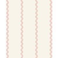 World of Wallpaper Wiggle Stripes Wallpaper in Pink