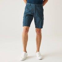 Regatta Men's Ruwan Cotton Twill Cargo Shorts in Dark Blue | Size: 38R