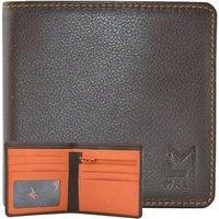 Mala leather Men's Hudson Slim Wallet with Coin pocket in Brown