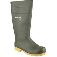 Dunlop Men's 'Universal' Wellington Boots in Green | Size: 12