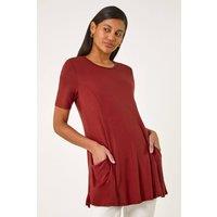 Roman Women's Pocket Detail Tunic Top in Orange | Size: 12