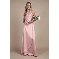 Coast Women's Teen Cowl Front Waterfall Skirt Bridesmaid Dress in Antique Rose | Size: 15-16 Years