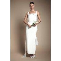 Coast Women's Bow Back Column Maxi Dress in Ivory | Size: 12