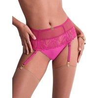 Aubade Women's Sweet Euphoria Thong Suspender Belt in Pink | Size: 12