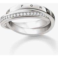 THOMAS SABO Women's Together Forever Ring TR2099-051-14-56 (O 1/2) in Silver