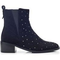 Moda In Pelle Women's 'Pernelle' Alcantara Ankle Boots in Black | Size: 4