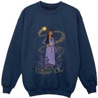 Wish Shine On Asha Standing Sweatshirt in Navy | Size: 9 Years