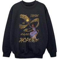 Wish Girl's There Is Always Hope Sweatshirt in Black | Size: 5-6 Years