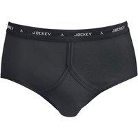 Chums Men's Jockey Y-Front Cotton Briefs Multi Pack Of 9 Underwear in Charcoal | Size: 46R