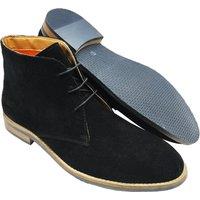 LB COMFORT Men's Monty Leather Boots in Jet Black | Size: 8