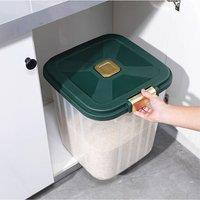 Living and Home 5KG Dry Food Storage Container Rice Grains Sealed Bin Cereal Storage Box in Clear | Size: Medium