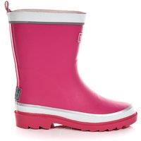 Regatta Foxfire Reflective Waterproof Wellies in Bright Pink | Size: 1