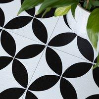FloorPops Starlight Self Adhesive Vinyl Floor Tiles Pack of 10 (0.93sqm) in White | Size: 304.8mm x 304.8mm