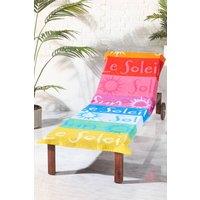 Catherine Lansfield 'Block Stripe' Cotton Beach Sun Lounger Towel