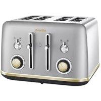 Breville Mostra VTT92901 4 -Slice Toaster Stainless Steel Silver & Gold
