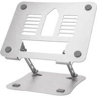 Futura 11 to 17 inch Laptop Stand Portable Adjustable, Foldable Laptop Holder in Silver