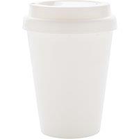 XD Design Coffee Double-Walled Reusable 300ml Cup in White