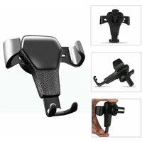 VOGREX Universal Mobile Car Phone Holder Air Vent Gravity Design in Black