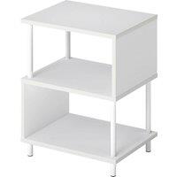 Levede Side Table 3 Tier Small Bedside Sofa End Table Storage Shelves Modern in White