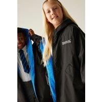 Regatta Junior Waterproof Changing Robe in Black | Size: 9-13 Years