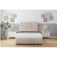 Comfort Beds The Foxy Naples Divan Base No Drawers - 26 Headboard-Footboard in Light Sand | Size: Super King