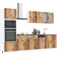 Berkfield Home 7 Piece Kitchen Cabinet Set Kalmar Old Wood Engineered Wood in Brown
