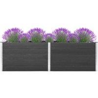 Berkfield Home Garden Raised Bed 200x50x91 cm WPC Grey | Size: 200 x 50 x 91 cm
