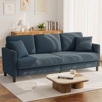 Dprodo Modern 210CM Teddy 3-Seater Sofa in Blue