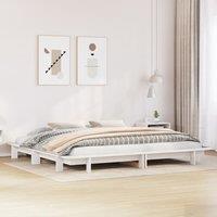 Berkfield Home Bed Frame without Mattress White 160x200 cm Solid Wood Pine