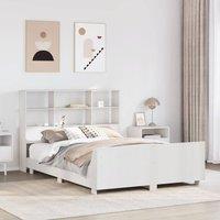 Berkfield Home Bed Frame without Mattress White 120x190 cm Small Double Solid Wood Pine