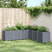 Berkfield Home Garden Planter Blue Grey 160x160x53 cm PP | Size: 160 x 160 x 53 cm