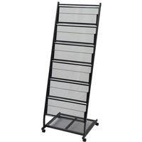 Berkfield Home Magazine Rack 47.5x43x133 cm Black A4