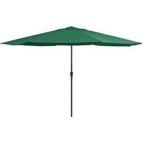Berkfield Home Outdoor Parasol with Metal Pole 400 cm Green
