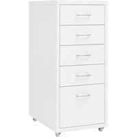 Berkfield Home Mobile File Cabinet White 28x41x69 cm Metal | Size: 28 x 41 x 69 cm