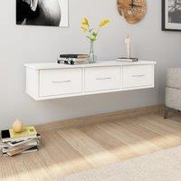 Berkfield Home Wall-mounted Drawer Shelf White 88x26x18.5 cm Engineered Wood