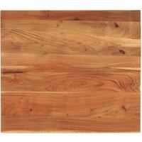 Berkfield Home Table Top 90x80x2.5 cm Rectangular Solid Wood Acacia in Brown