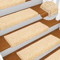 Berkfield Home Stair Mats 10 pcs 65x21x4 cm Brown | Size: Medium